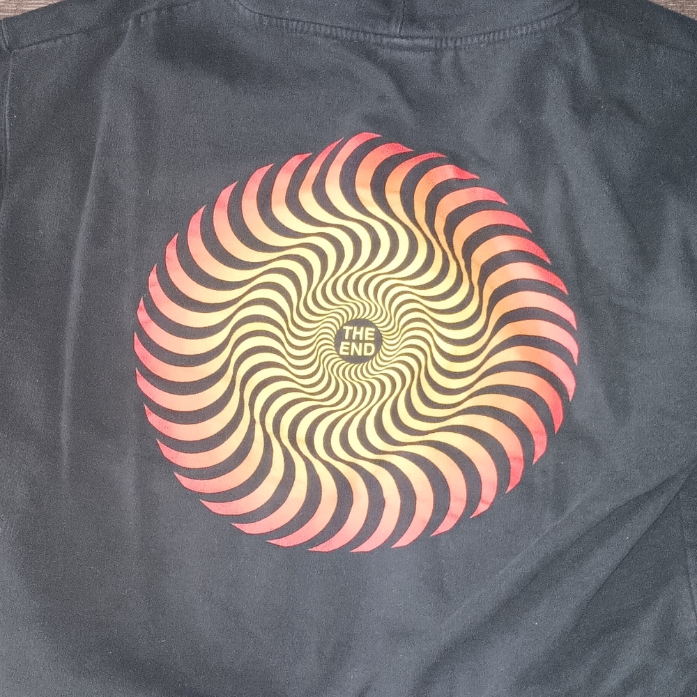 Spitfire "The End" Zip up Black Hoodie